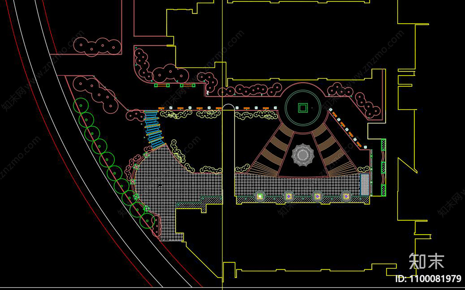某景观绿化cad施工图下载【ID:1100081979】