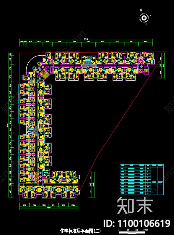 深圳中心购物公园建筑设计cad施工图下载【ID:1100106619】