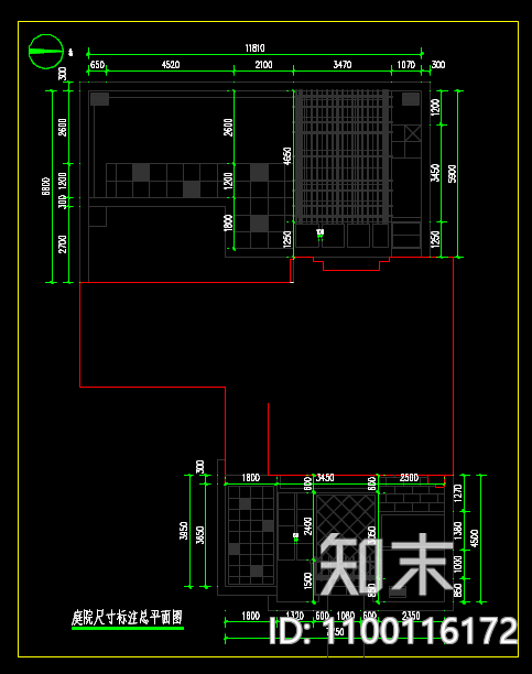 新中式别墅cad施工图下载【ID:1100116172】