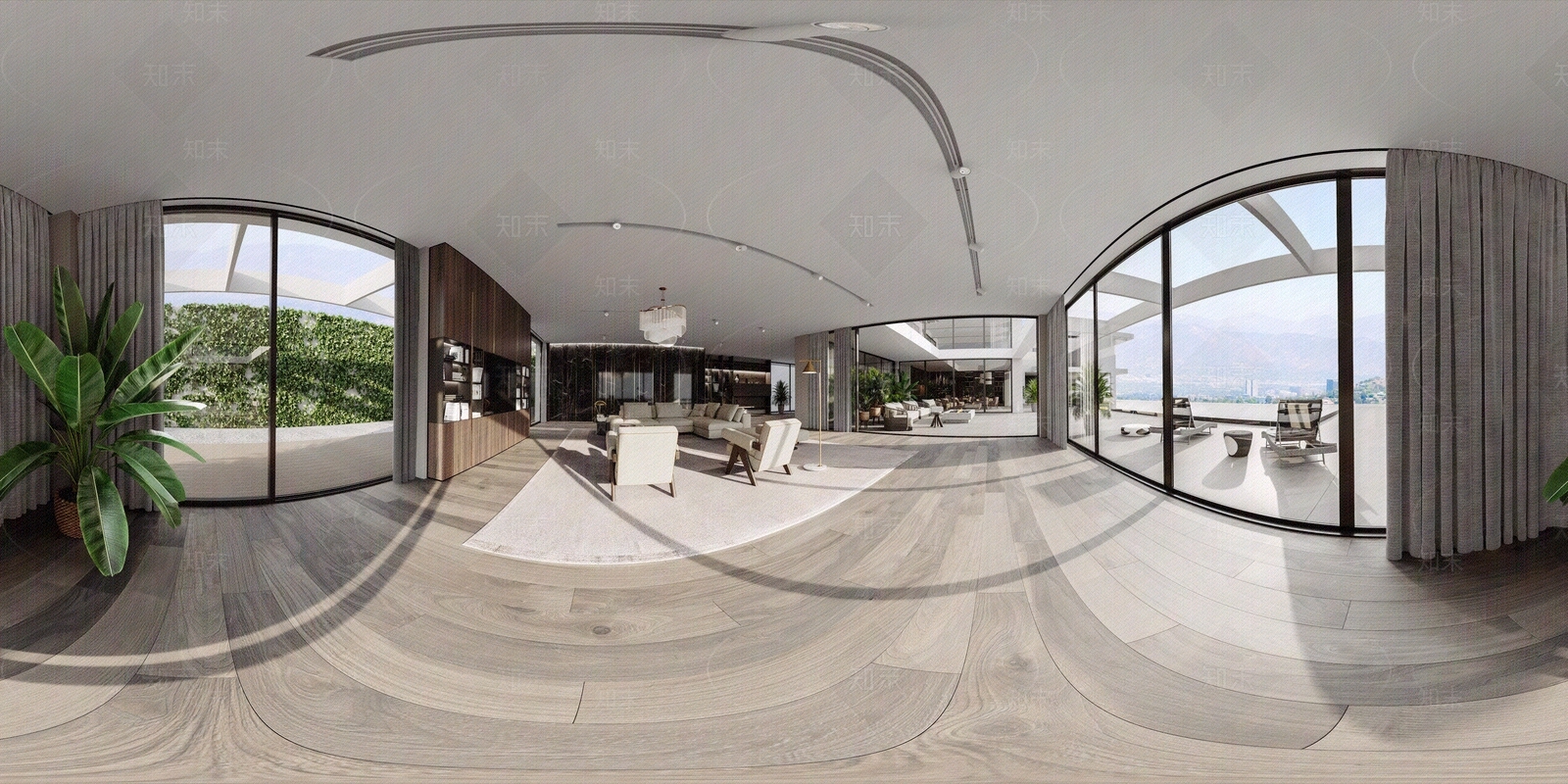 HDR豪宅别墅室内全景贴图下载【ID:1100126274】