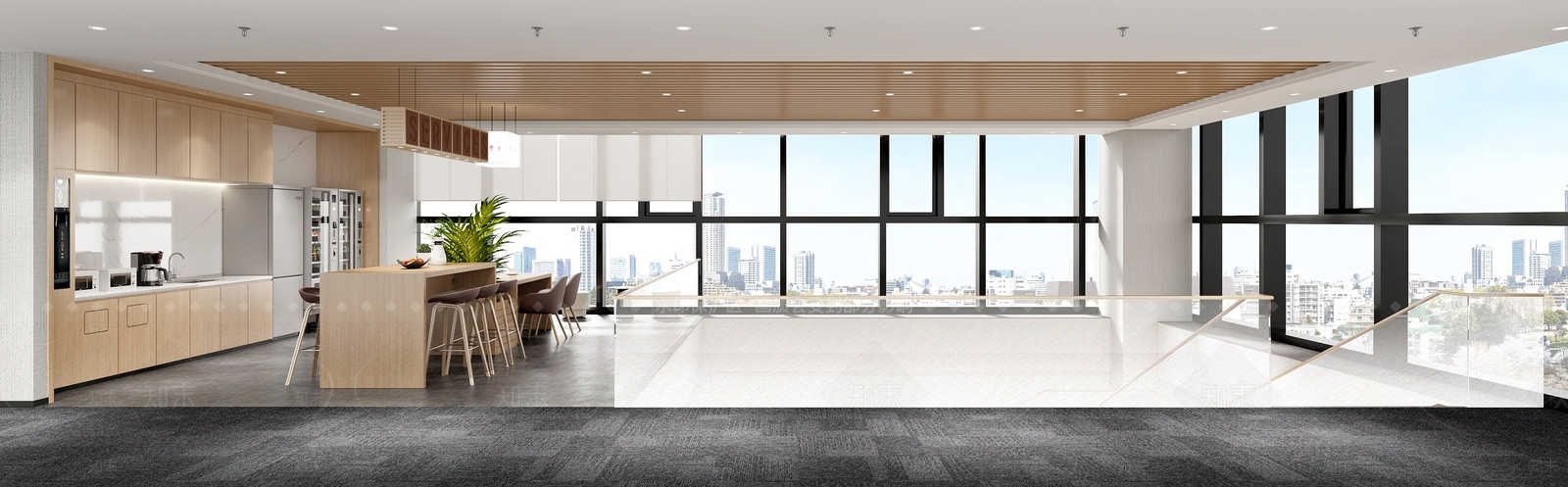 现代休息区3D模型下载【ID:1222156726】