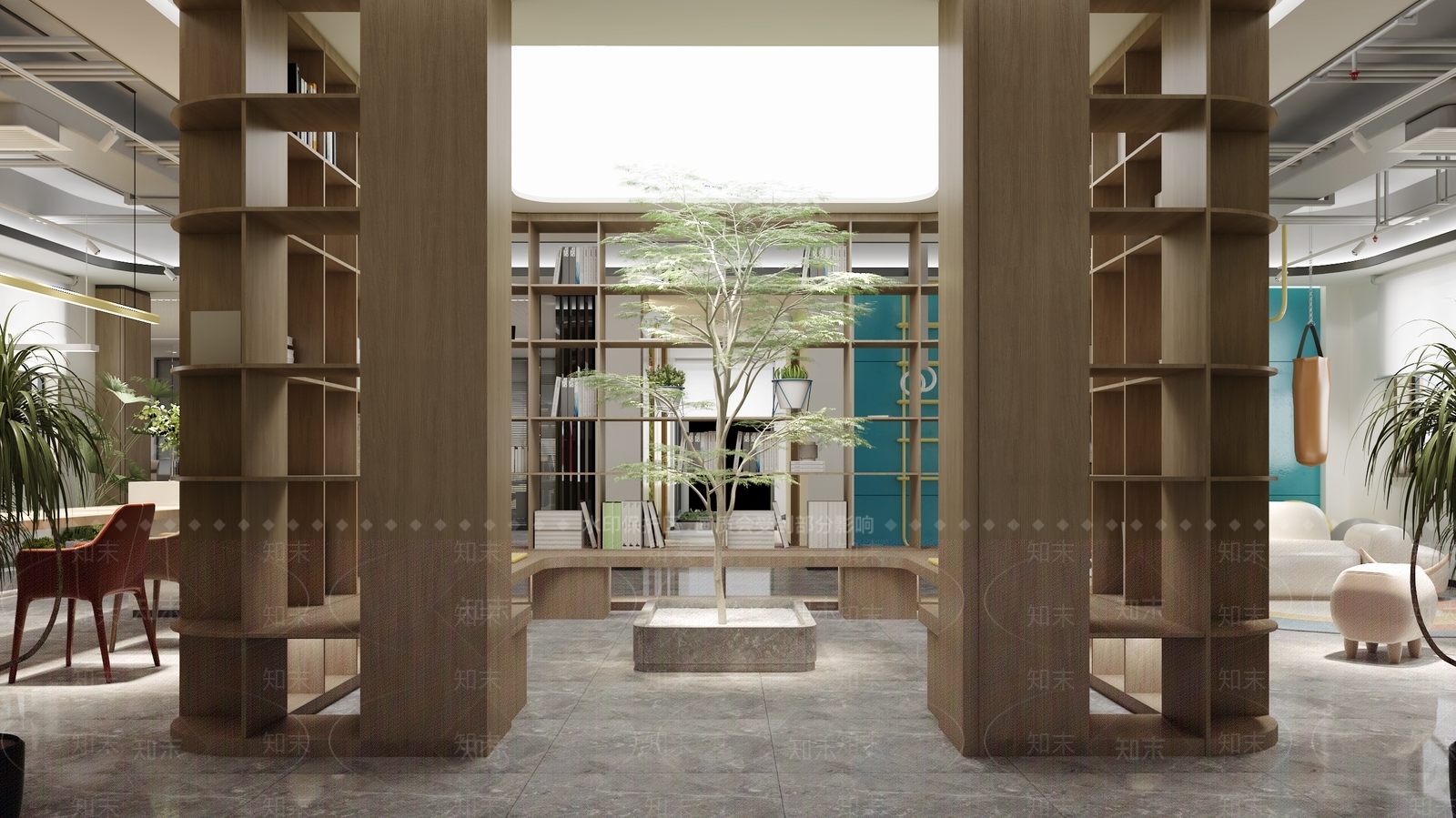 现代书店3D模型下载【ID:1100155108】