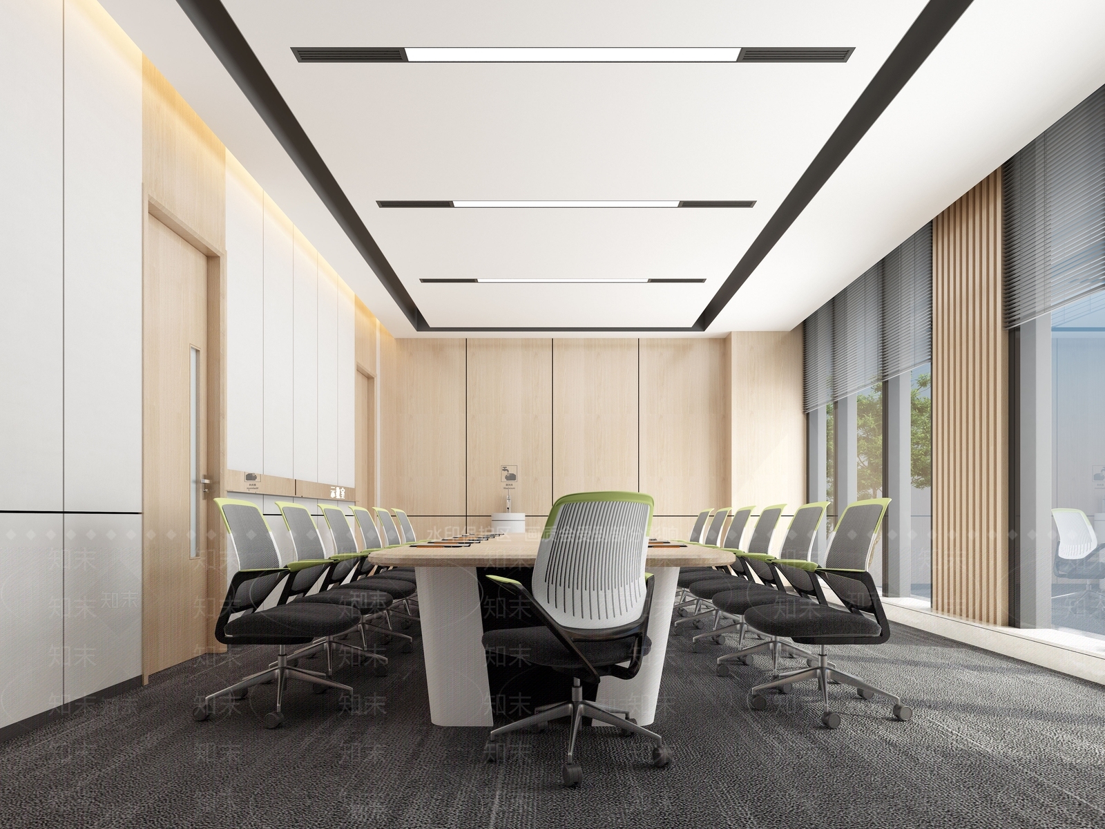 现代医院会议室3D模型下载【ID:1100164764】