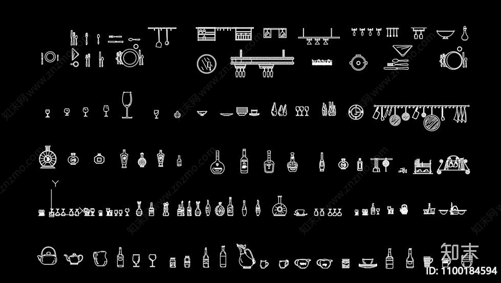 厨房用品施工图下载【ID:1100184594】