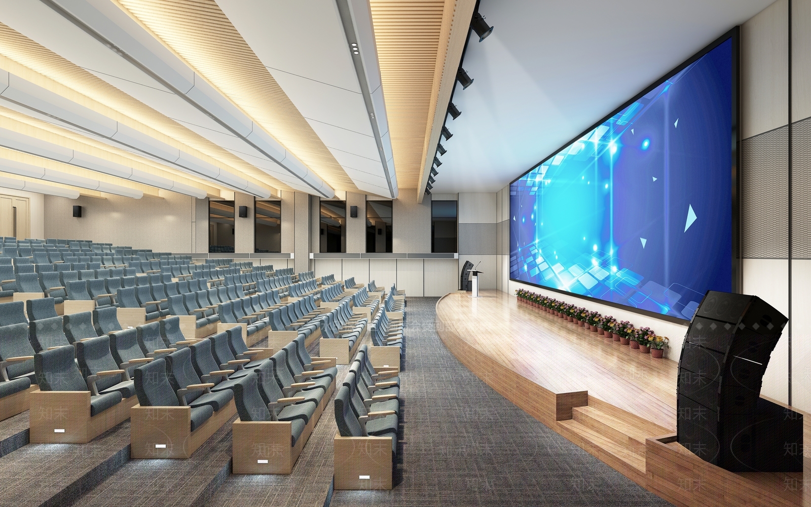 现代报告厅3D模型下载【ID:1100204127】