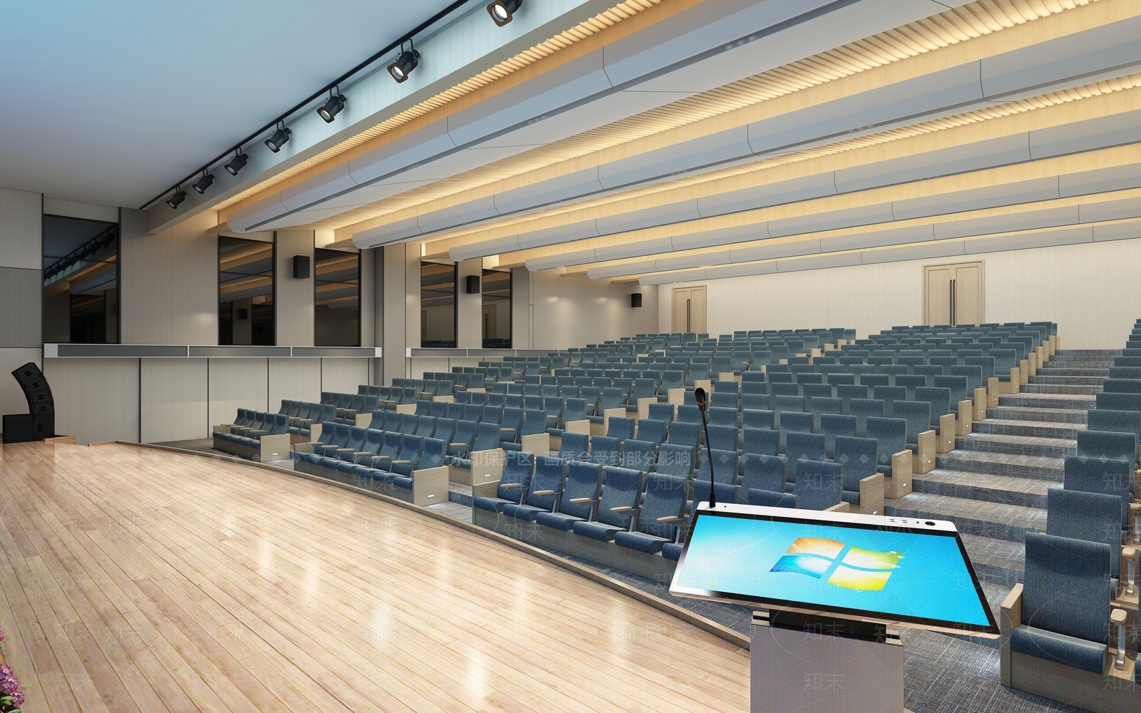现代报告厅3D模型下载【ID:1100204127】