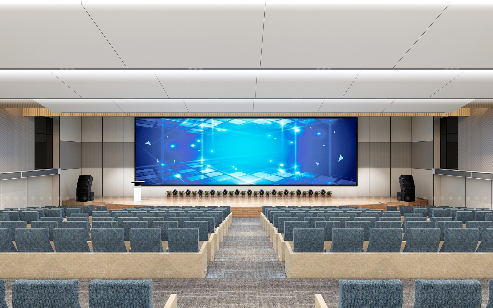 现代报告厅3D模型下载【ID:1100204127】