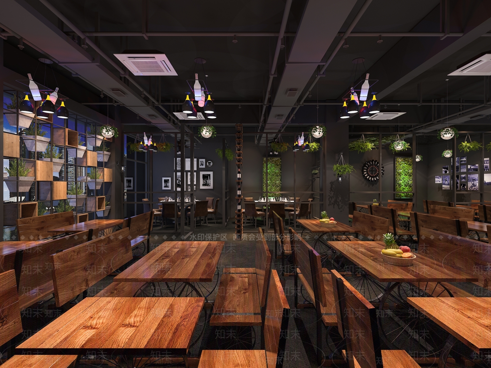 工业风音乐餐厅3D模型下载【ID:1100207184】