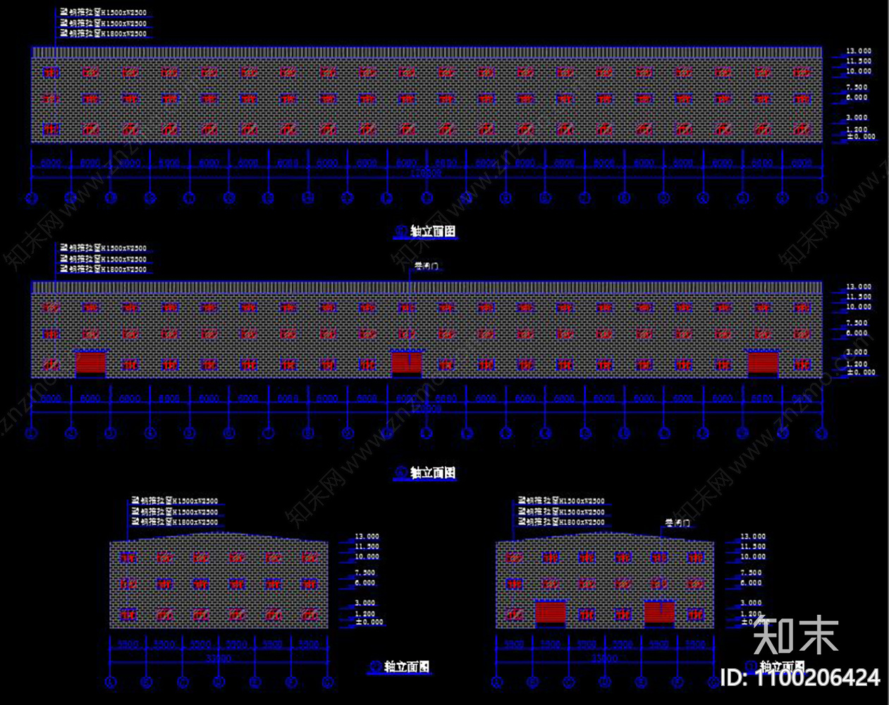 食品公司三层钢结构施工图下载【ID:1100206424】