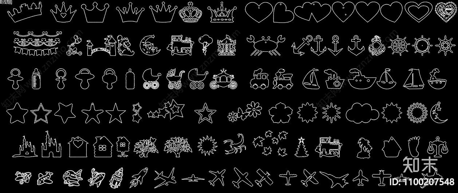 儿童房装饰施工图下载【ID:1100207548】