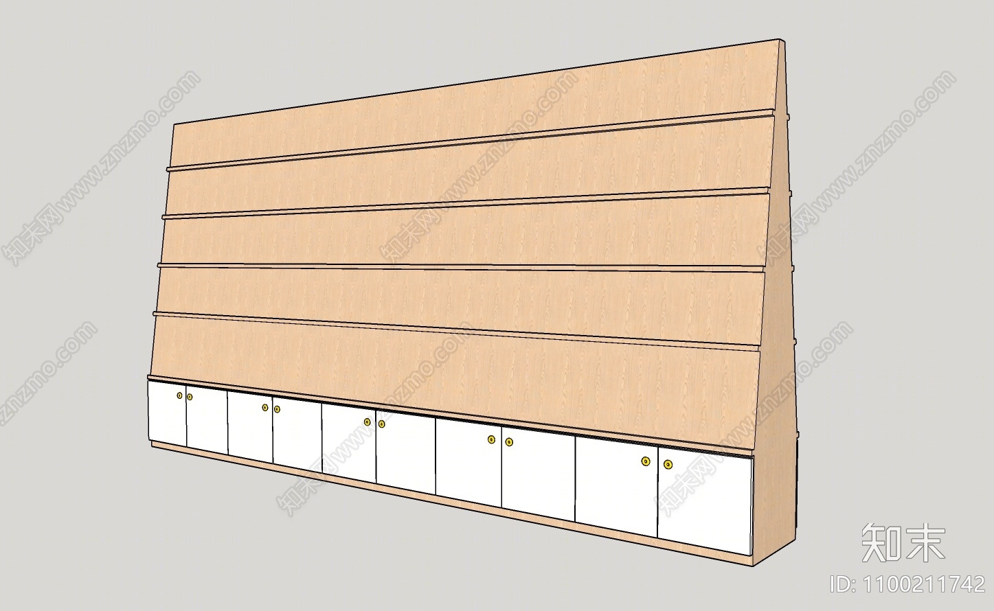 现代展柜SU模型下载【ID:1100211742】