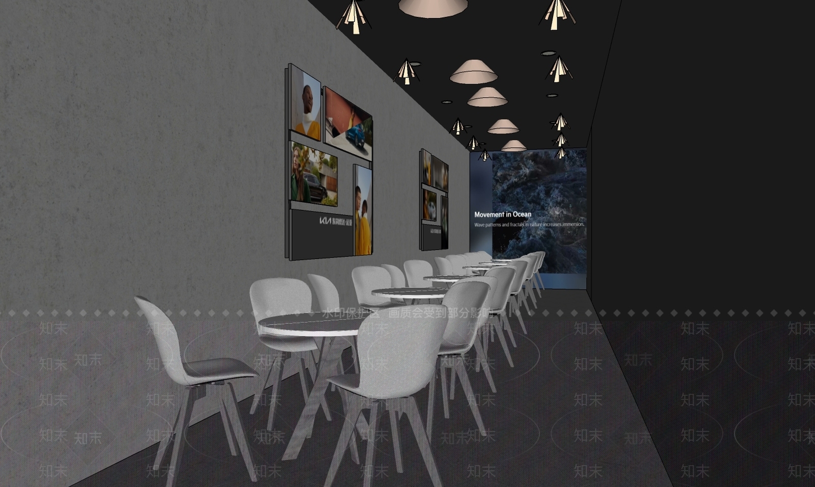 现代车展展厅SU模型下载【ID:1100282282】