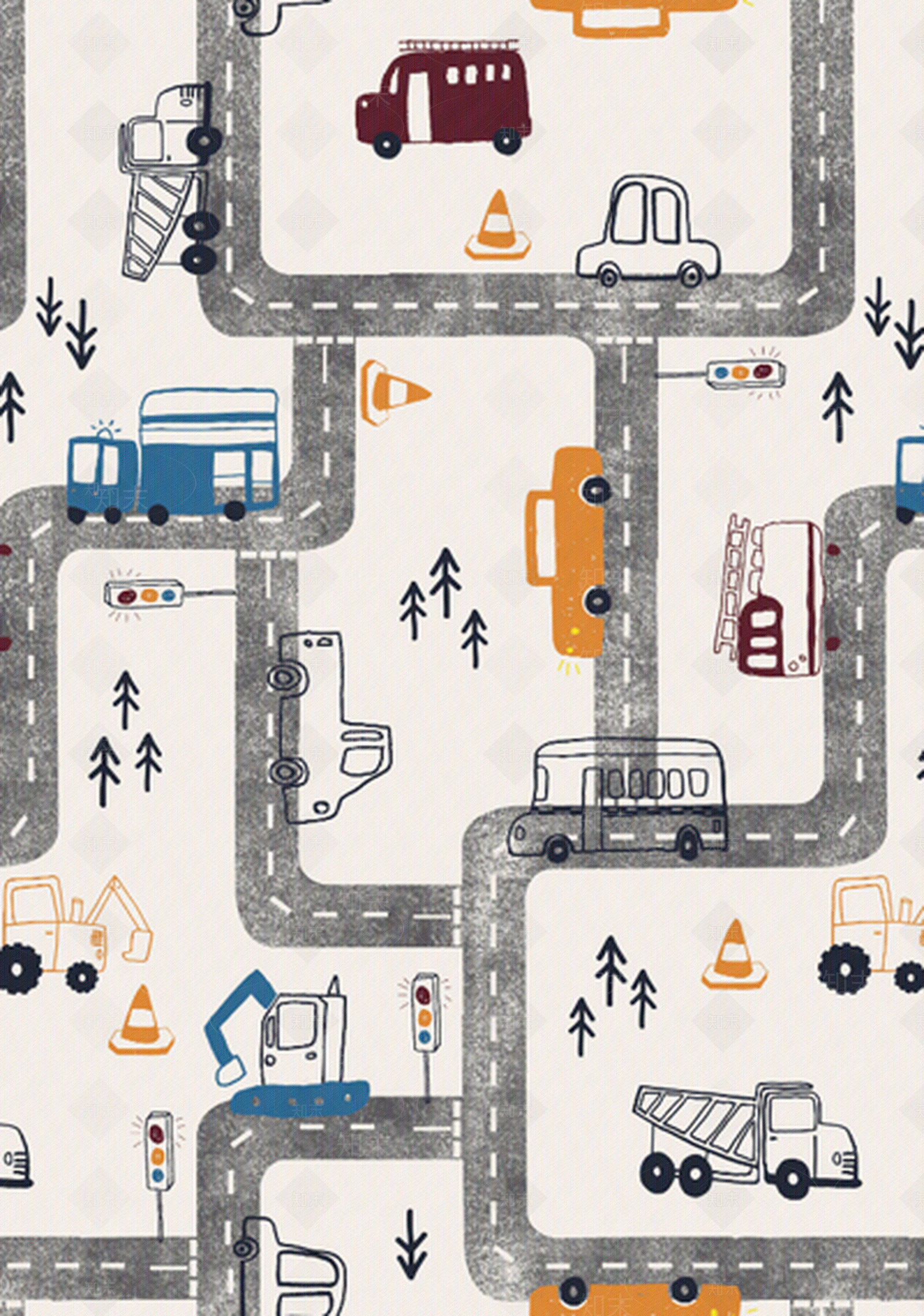 儿童卡通地毯贴图下载【ID:1100217940】