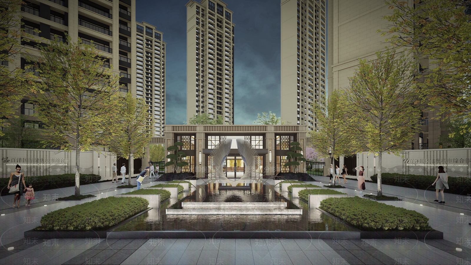 古典售楼处建筑SU模型下载【ID:1100219952】