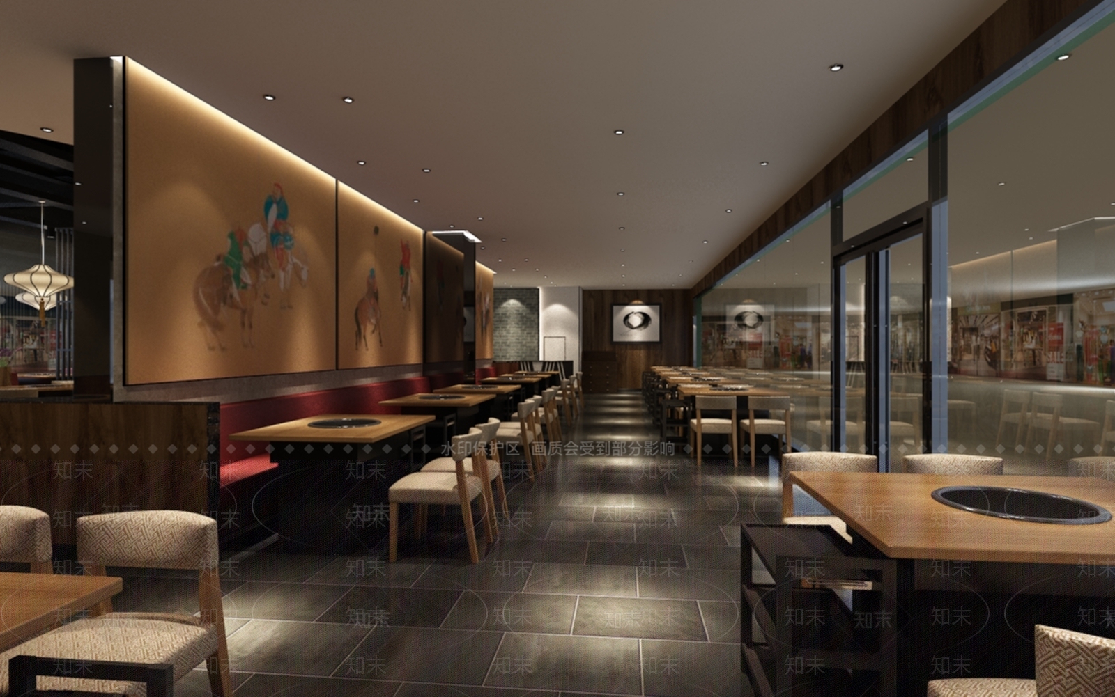 新中式快餐店SU模型下载【ID:1100231543】