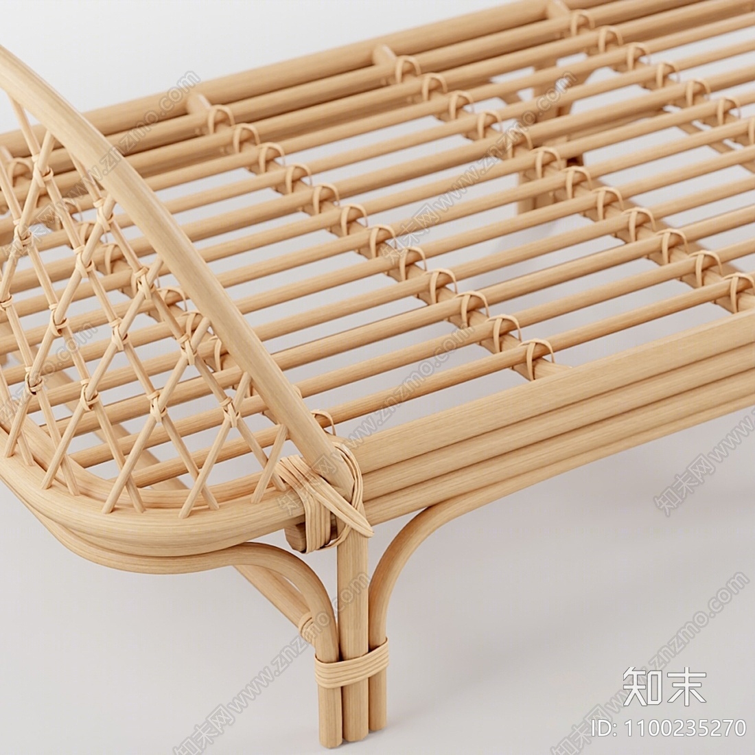 北欧床尾凳3D模型下载【ID:1100235270】