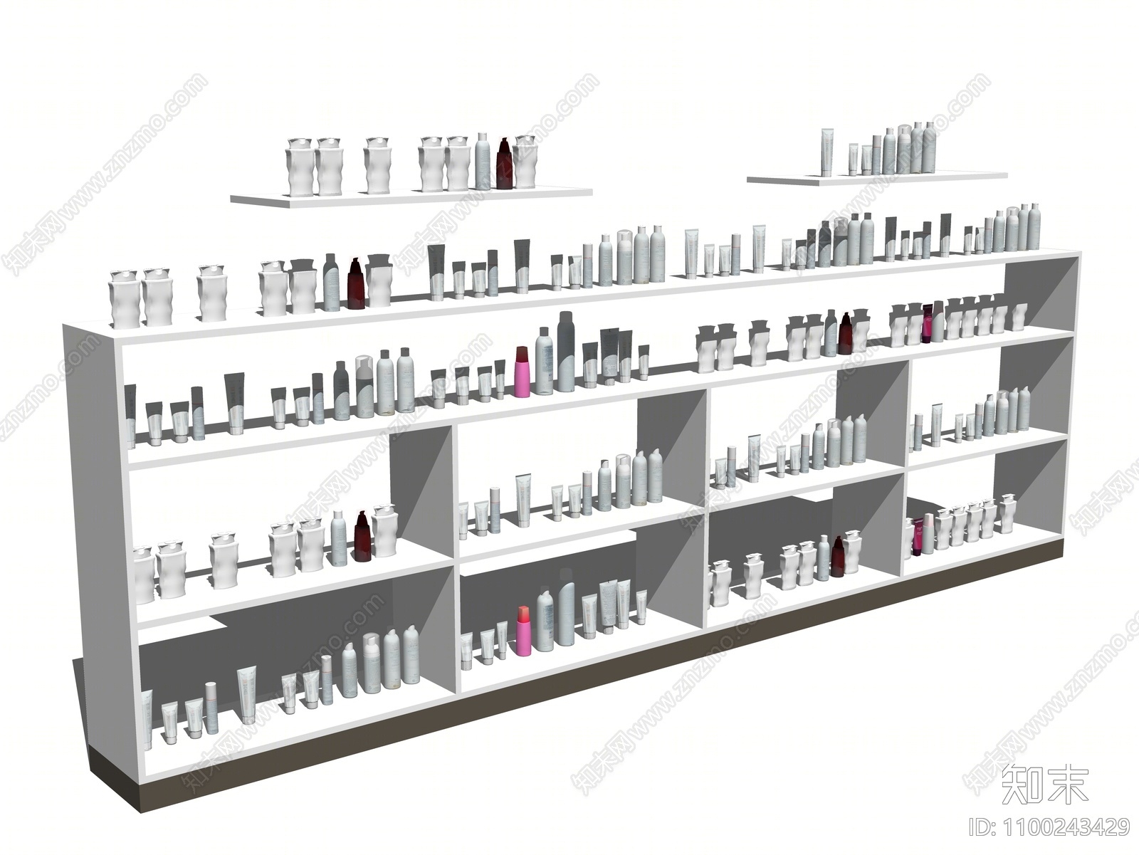 现代化妆品货架SU模型下载【ID:1100243429】