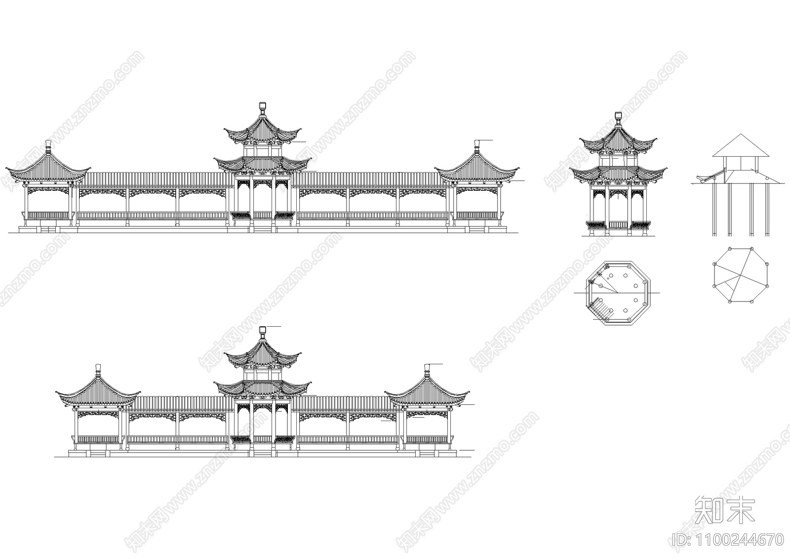 亭子CAD图纸