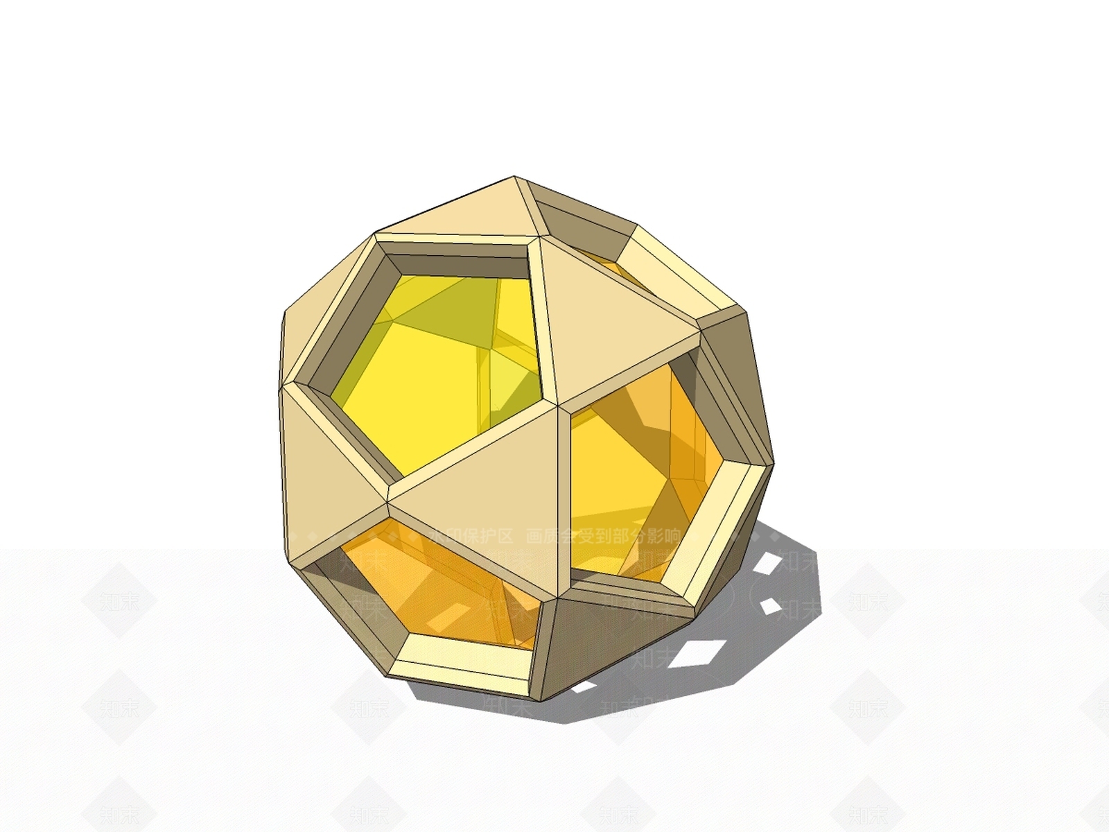 现代创意艺术雕塑SU模型下载【ID:1100253647】