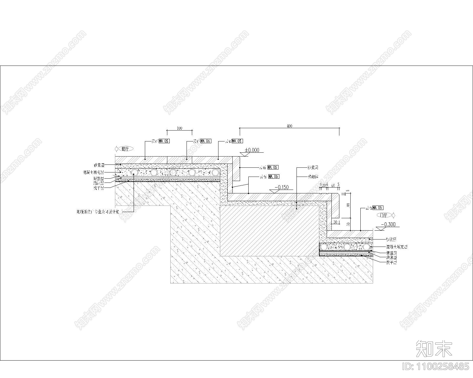 楼梯cad施工图下载【ID:1100258485】