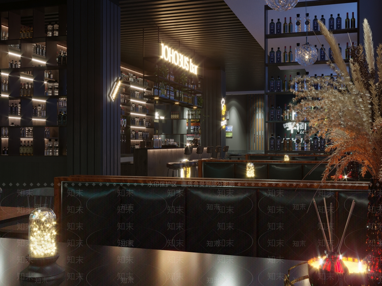 现代酒吧3D模型下载【ID:1100282943】