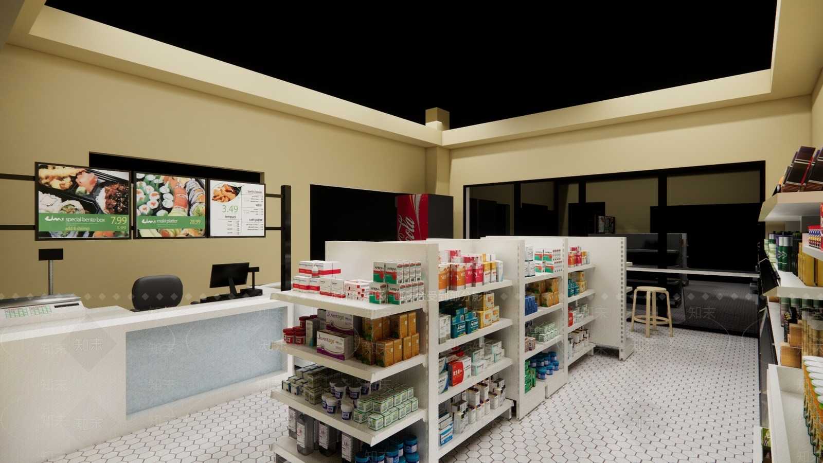 现代小超市SU模型下载【ID:1100867623】