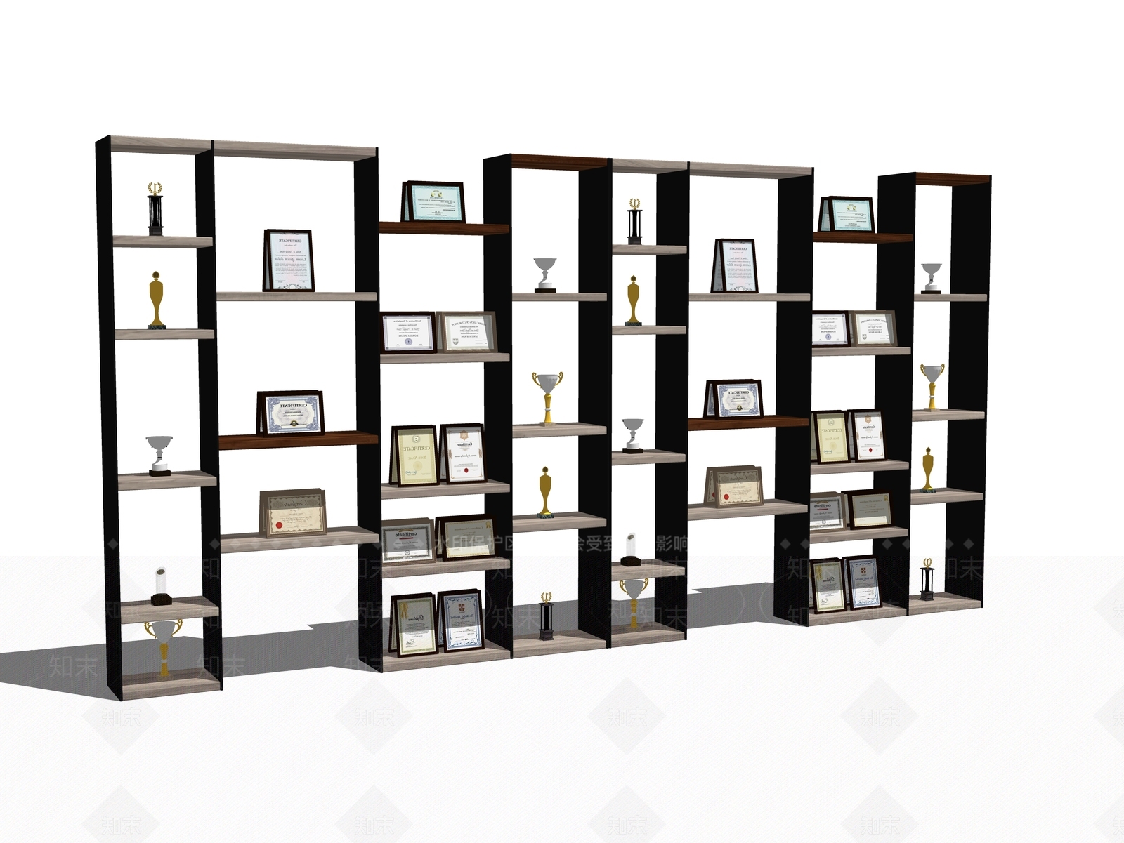 现代展示架SU模型下载【ID:1100338874】