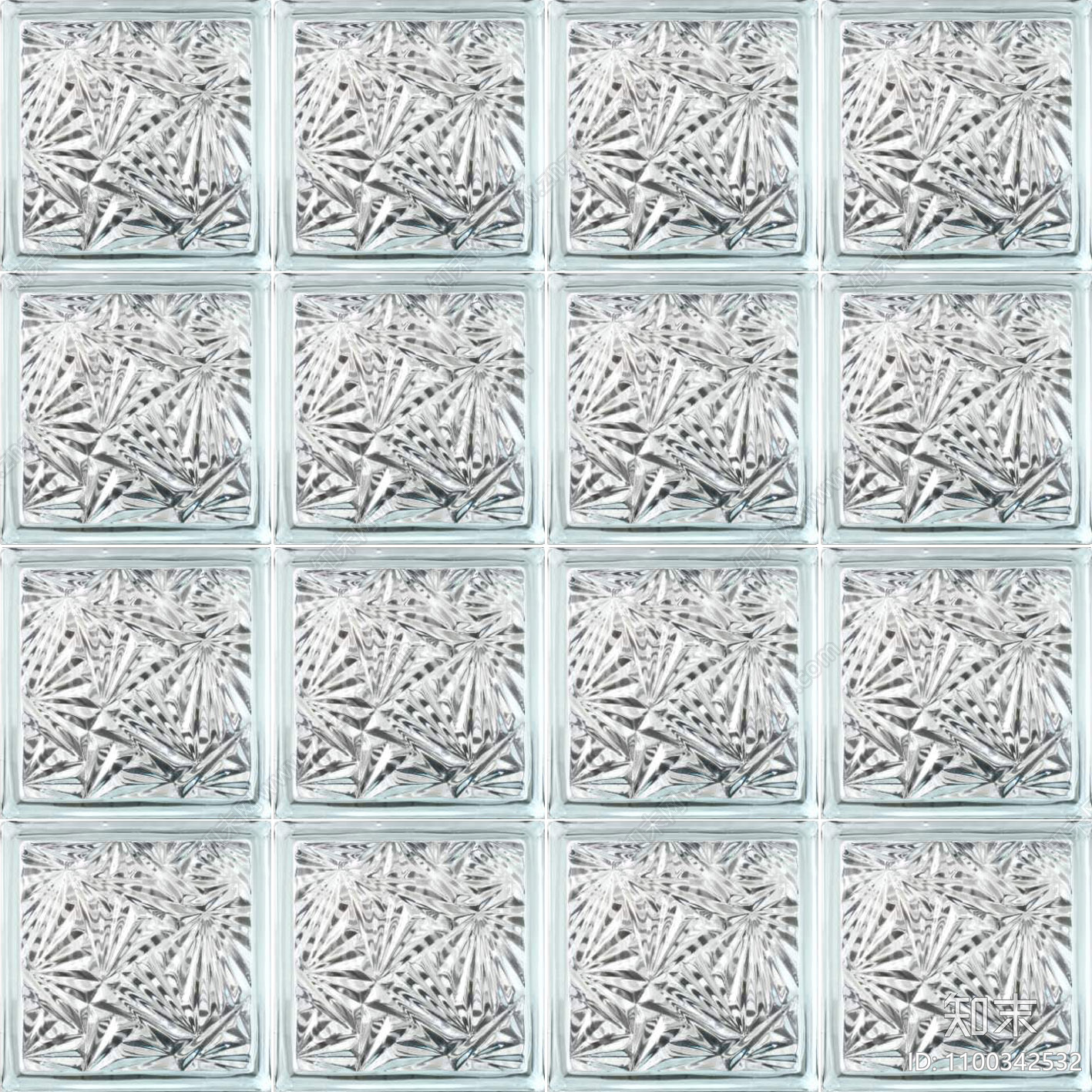 高清花纹玻璃砖贴图下载