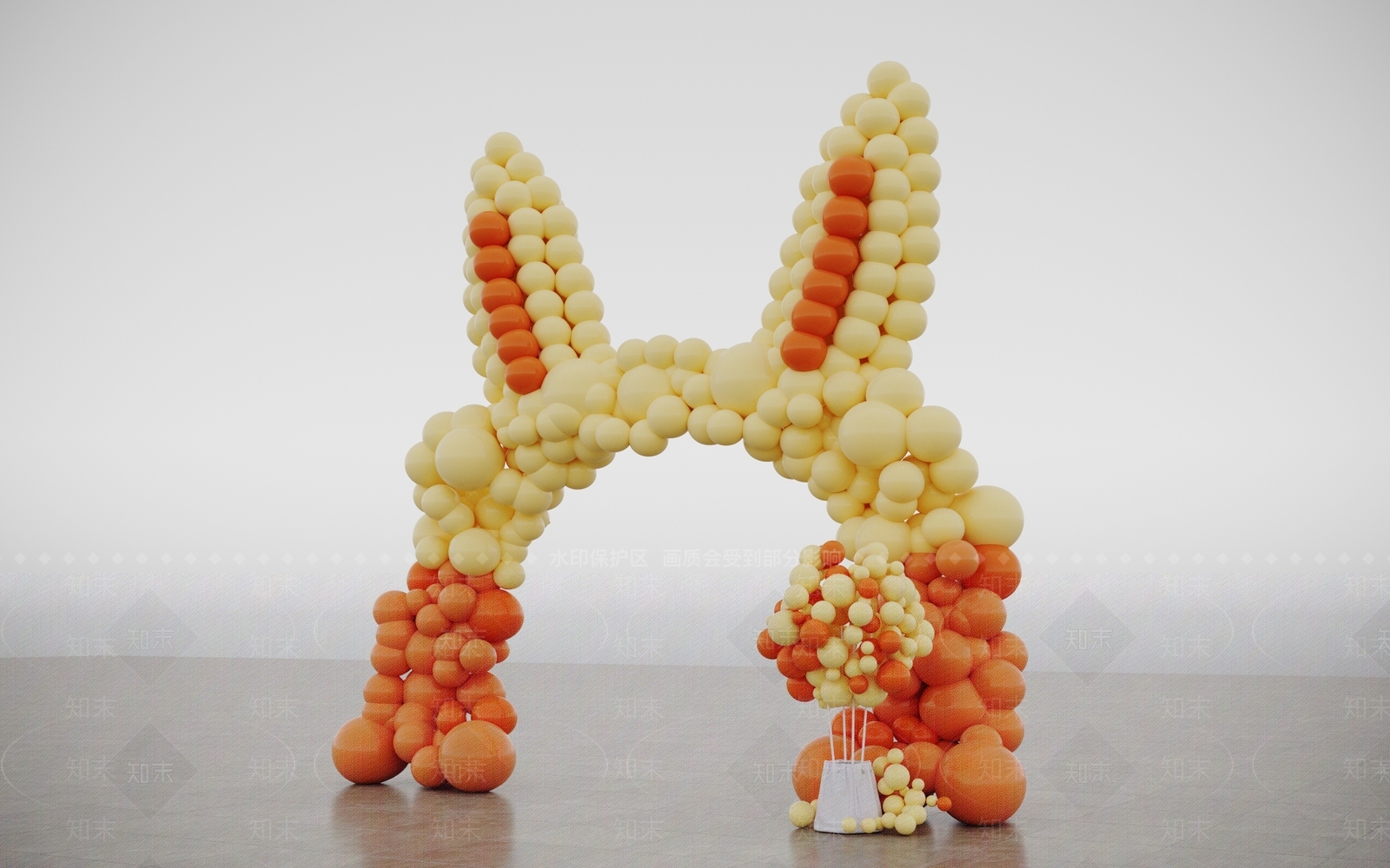 现代美陈3D模型下载【ID:1100356748】
