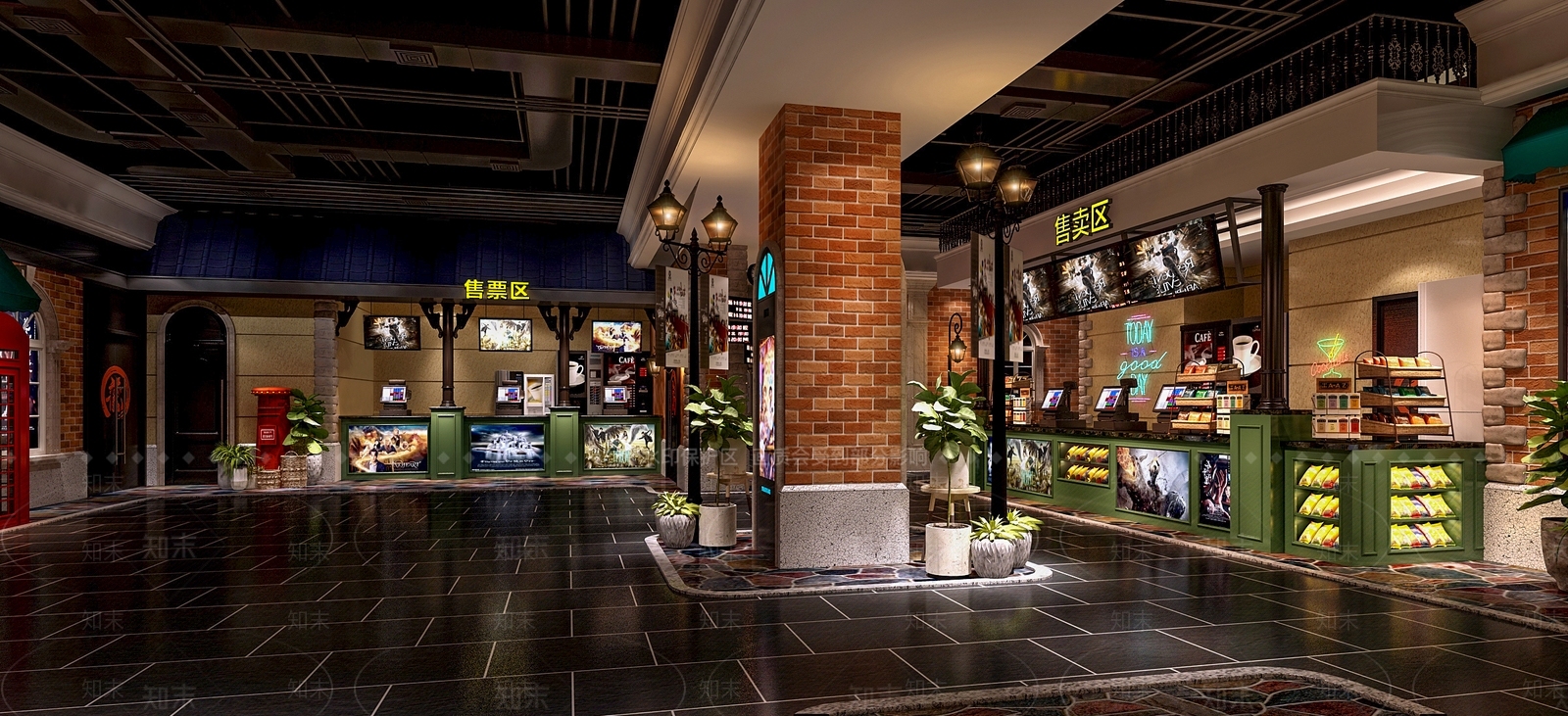 工业风电影院3D模型下载【ID:1100362028】
