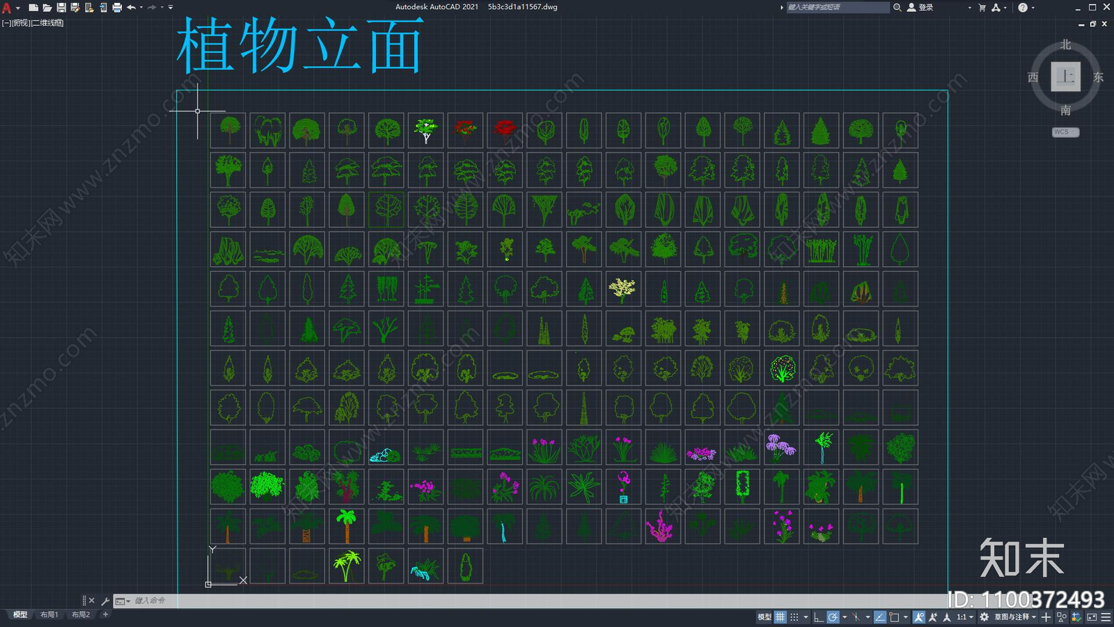 园林景观cad施工图下载【ID:1100372493】