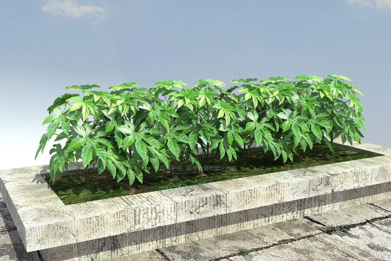 现代花坛3D模型下载【ID:1100378658】