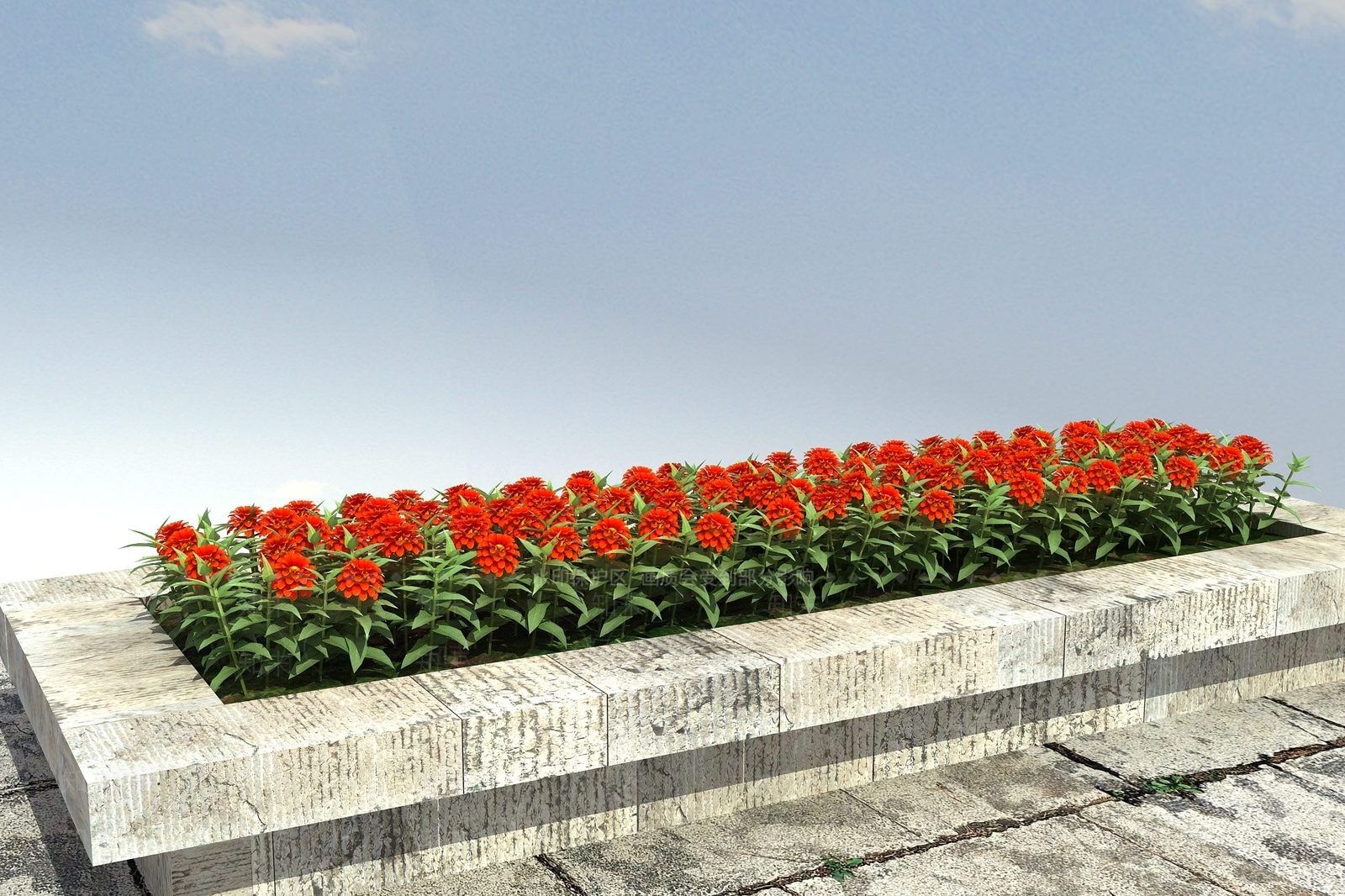 现代花坛花钵3D模型下载【ID:1100378741】