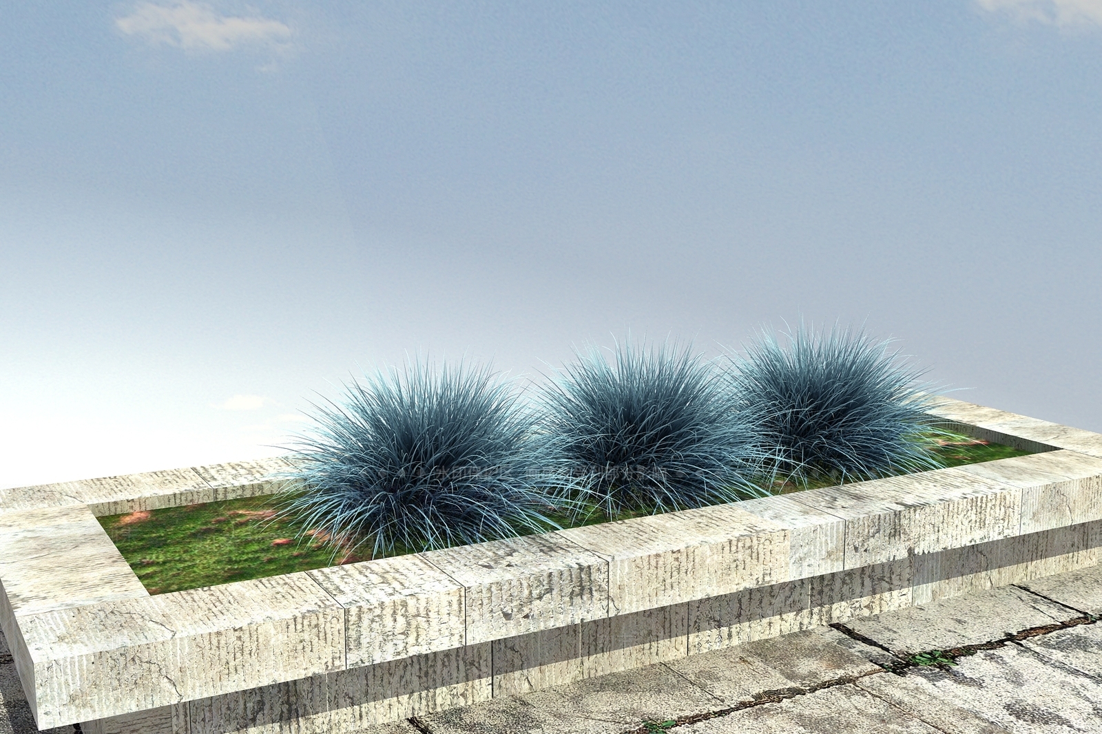 现代花坛花钵3D模型下载【ID:1100379182】