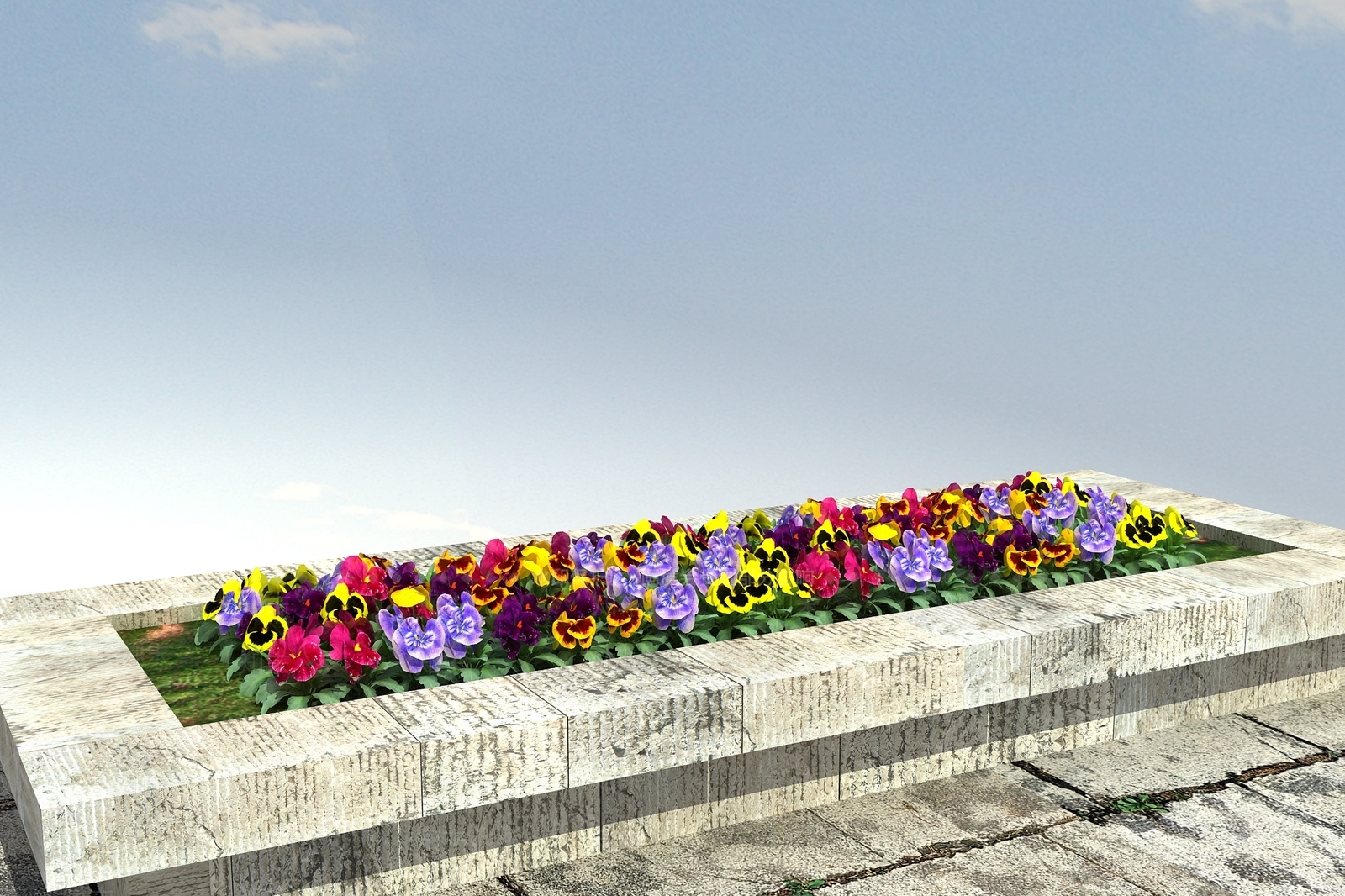 现代花坛花钵3D模型下载【ID:1100379277】