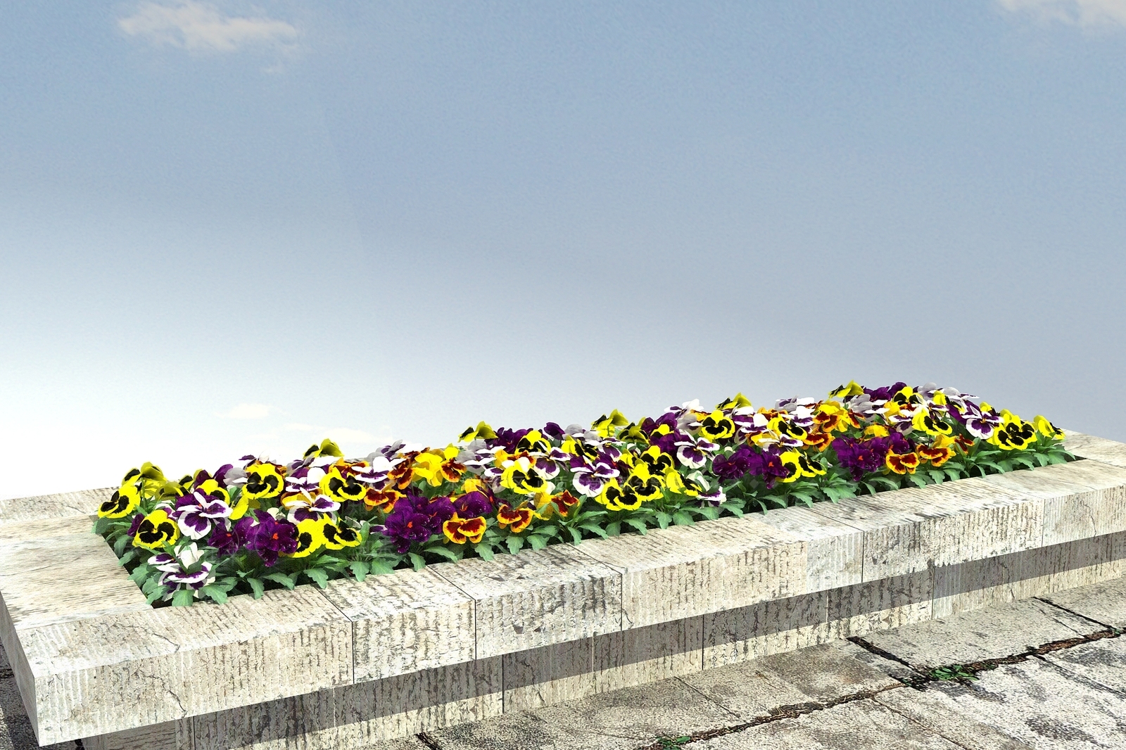 现代花坛花钵3D模型下载【ID:1100379268】