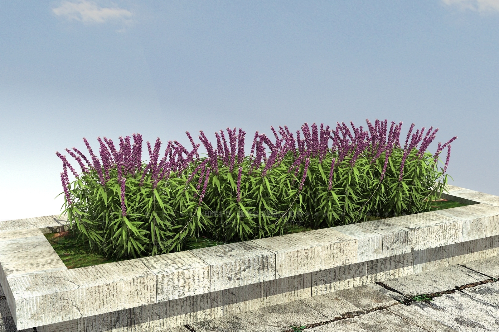 现代花坛花钵3D模型下载【ID:1100379583】