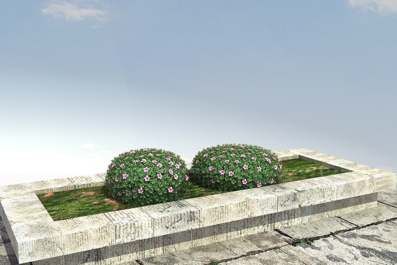 现代花坛花钵3D模型下载【ID:1100379699】