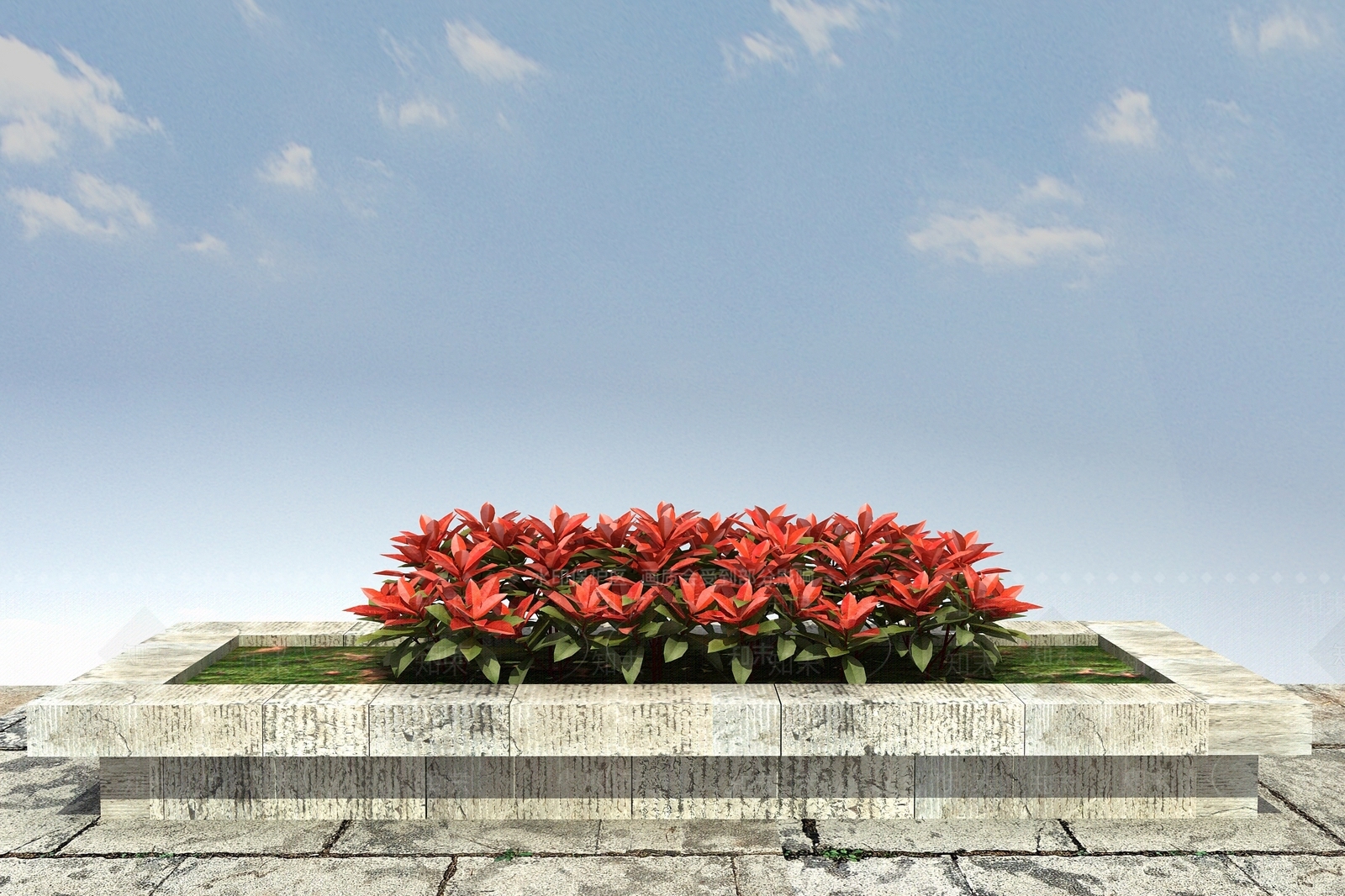 现代花坛3D模型下载【ID:1100379975】
