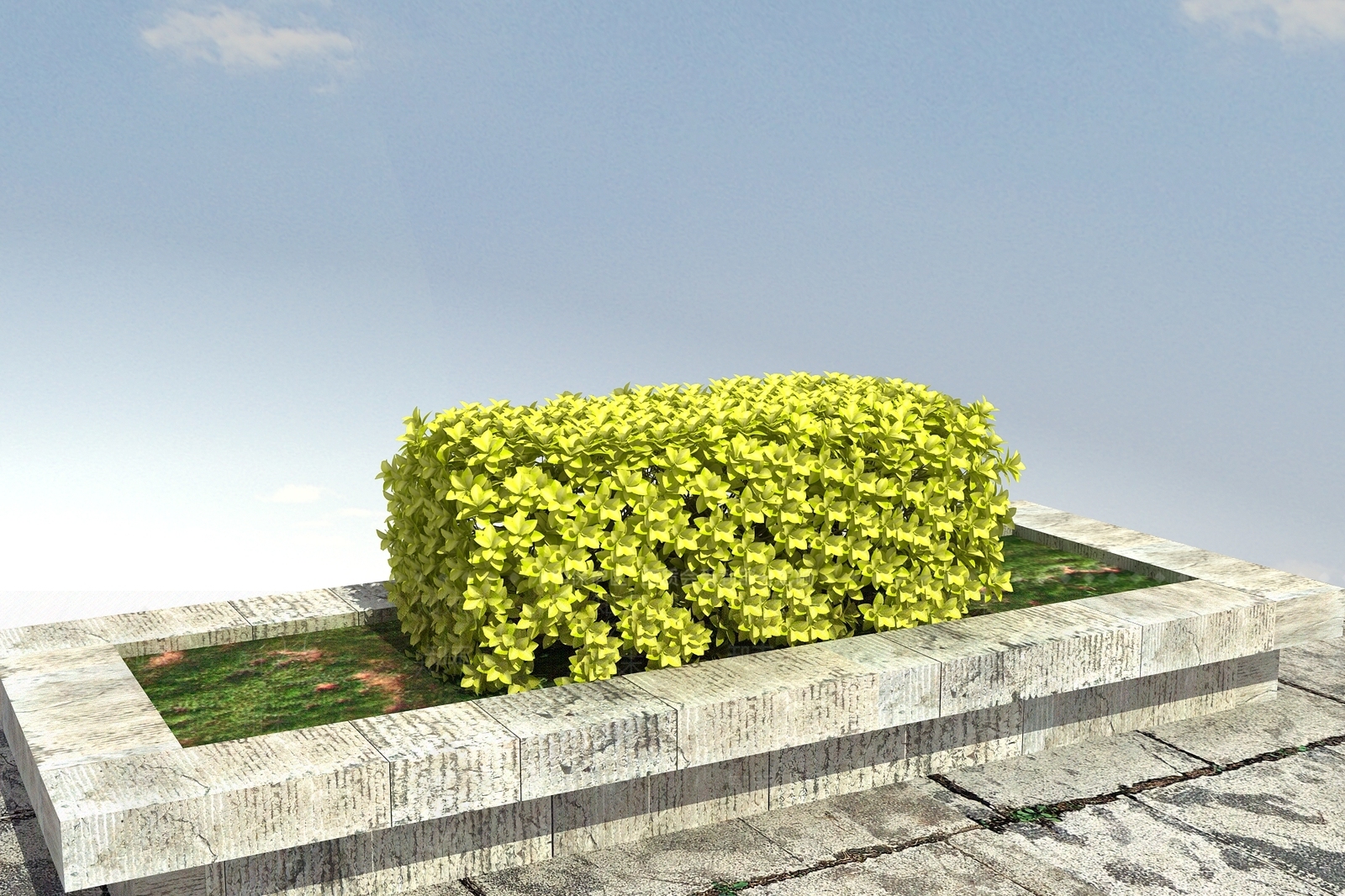 现代花坛花钵3D模型下载【ID:1100380100】