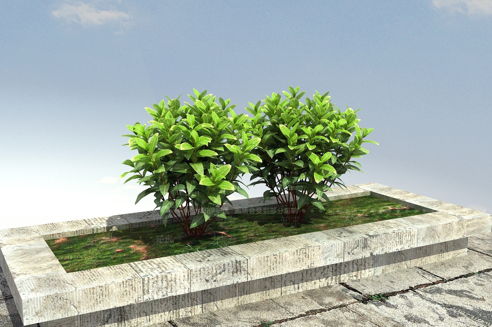 现代花坛3D模型下载【ID:1100380563】