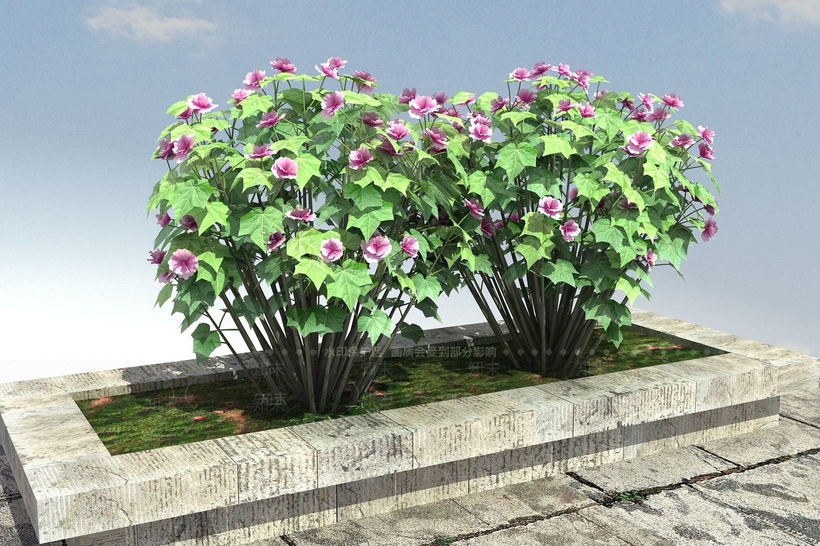 现代花坛3D模型下载【ID:1100380549】