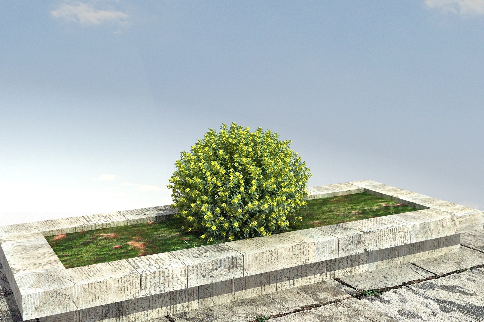 现代花坛3D模型下载【ID:1100380805】