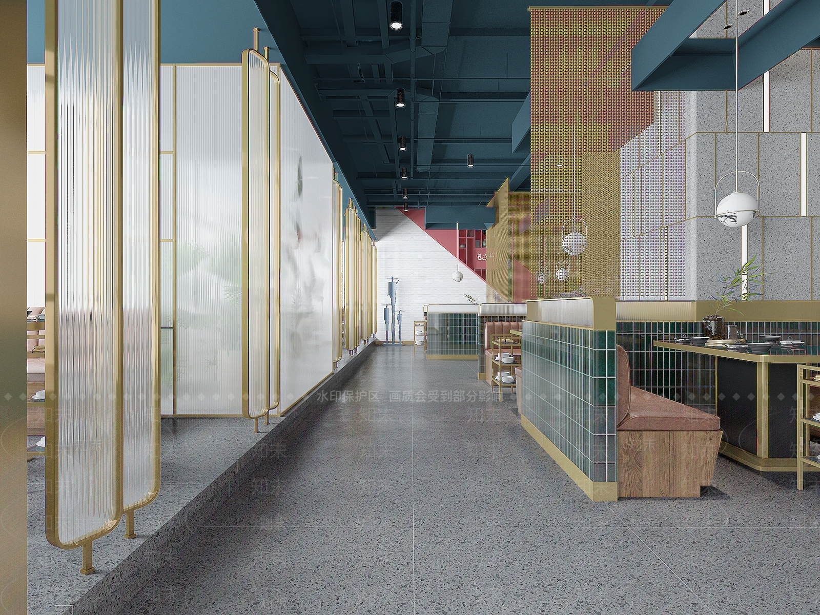 现代火锅店3D模型下载【ID:1100382426】