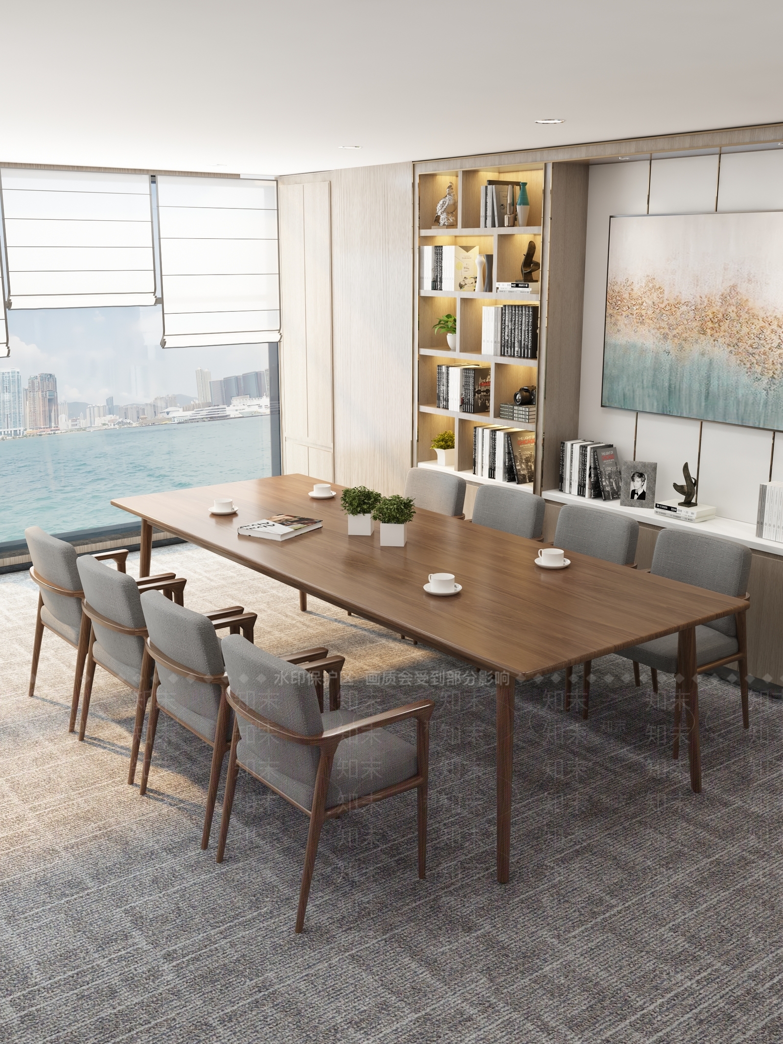 北欧公共办公室3D模型下载【ID:1100387347】