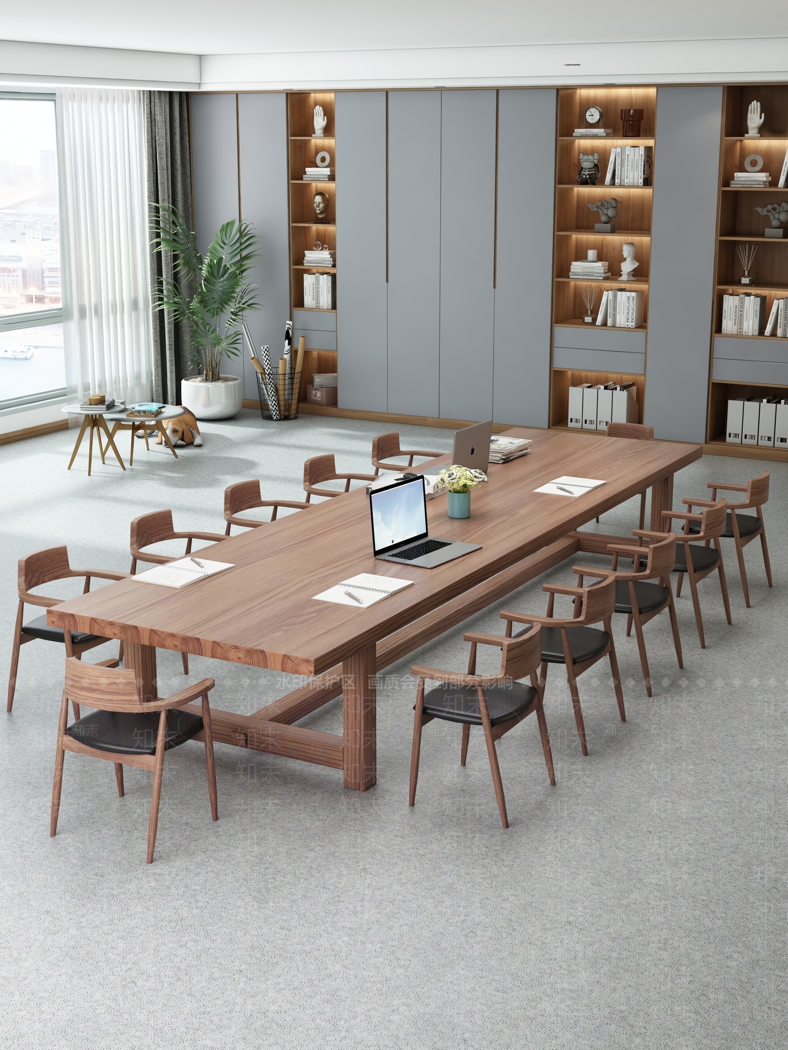 北欧公共办公室3D模型下载【ID:1100388746】