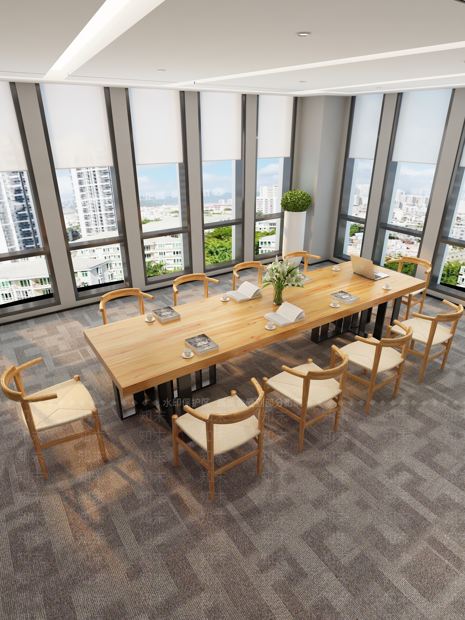 北欧公共办公室3D模型下载【ID:1100389114】