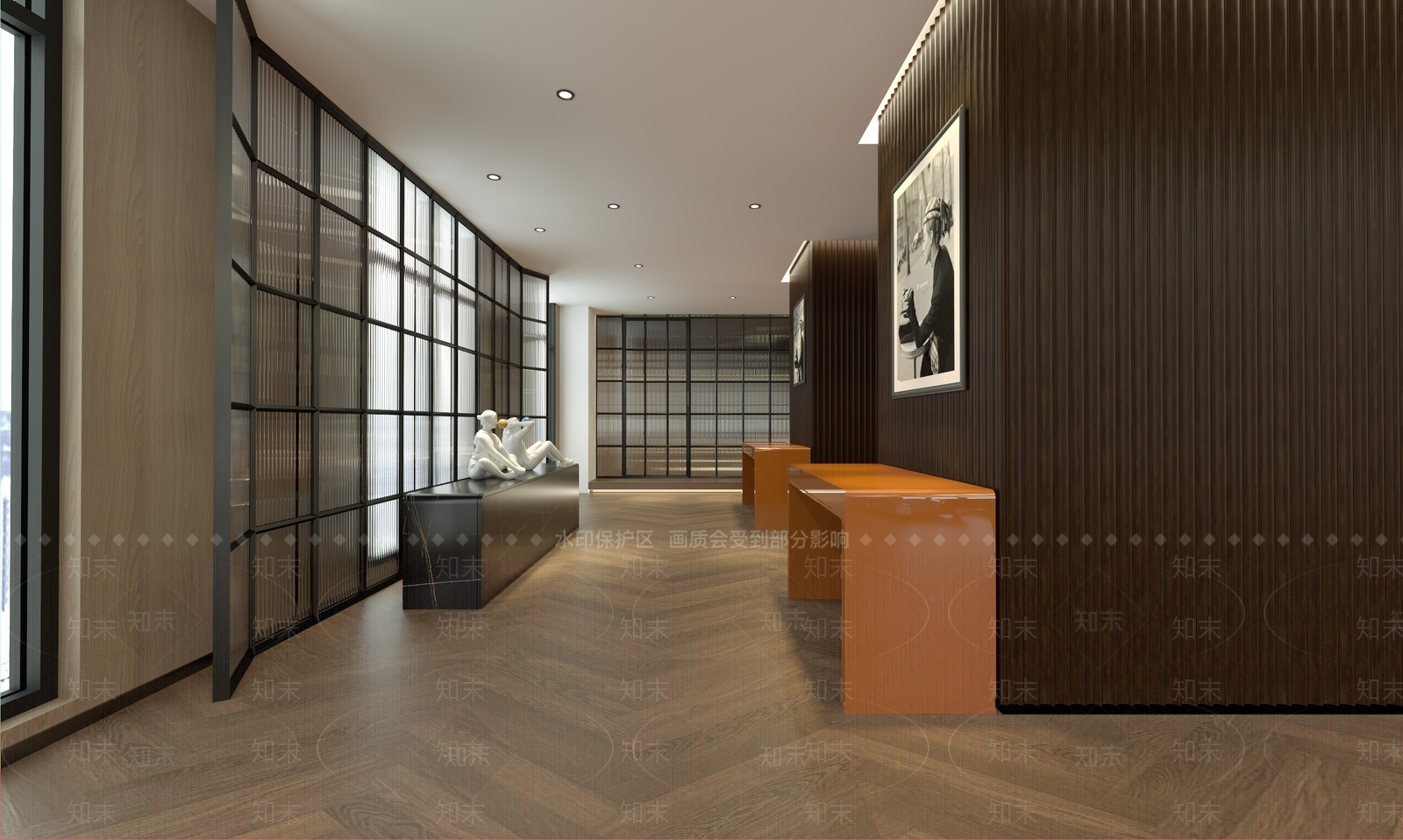 现代瑜伽房3D模型下载【ID:1100392097】