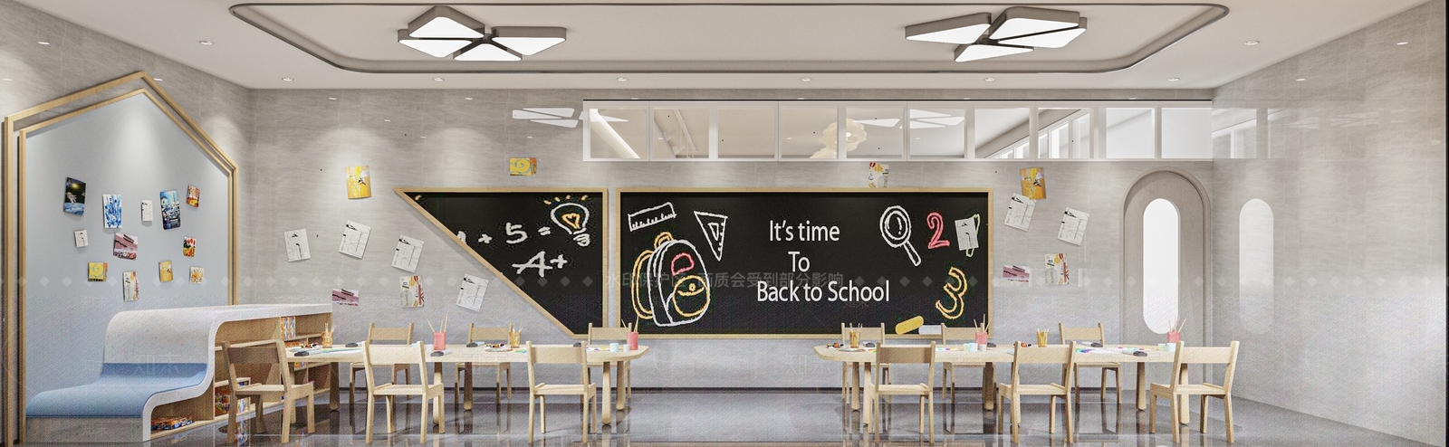 现代创意手工画室3D模型下载【ID:1100393755】