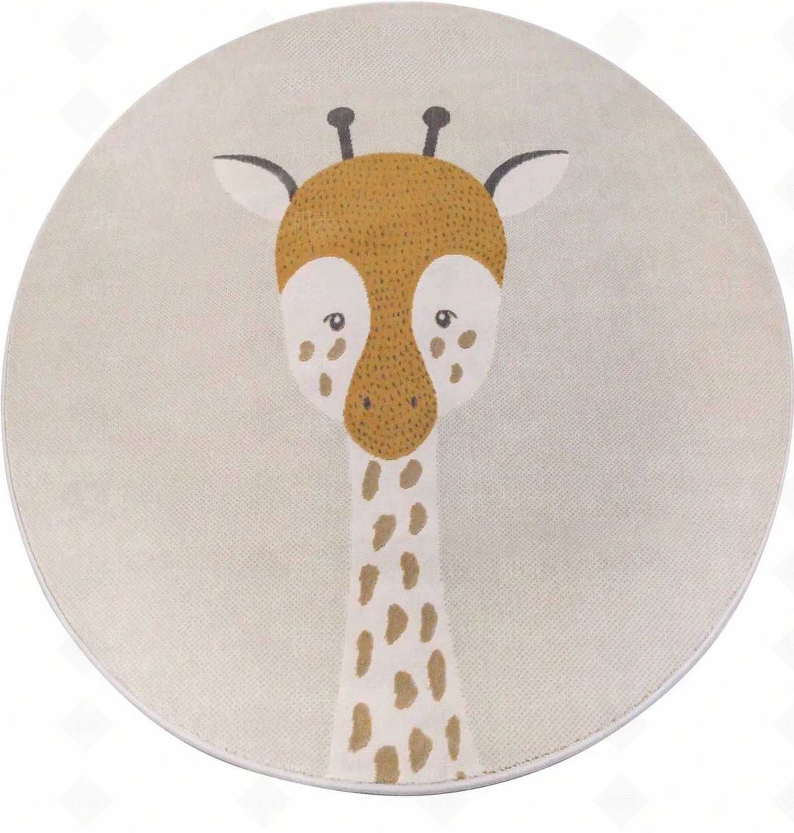 儿童卡通圆形地毯贴图下载【ID:1100394436】